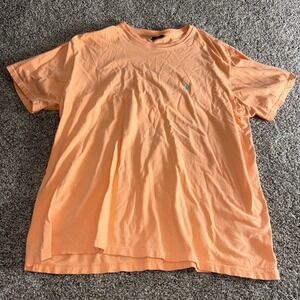 Polo by Ralph Lauren Short Sleeve Peach Blue Pony Shirt Sz. XL